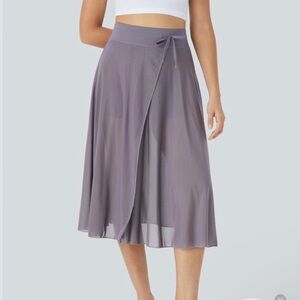Women's Skirt SZ L Tulle Skirt with Shorts Beach Boho Fairy Light Casual Summer